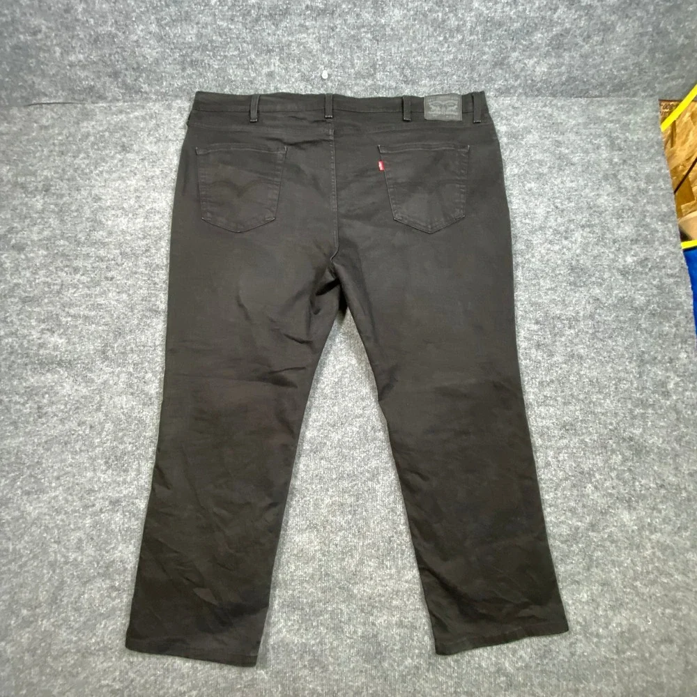 Levis 541 Athletic Taper Jeans Mens 48x30 Black Denim Pants 18757-0105‎